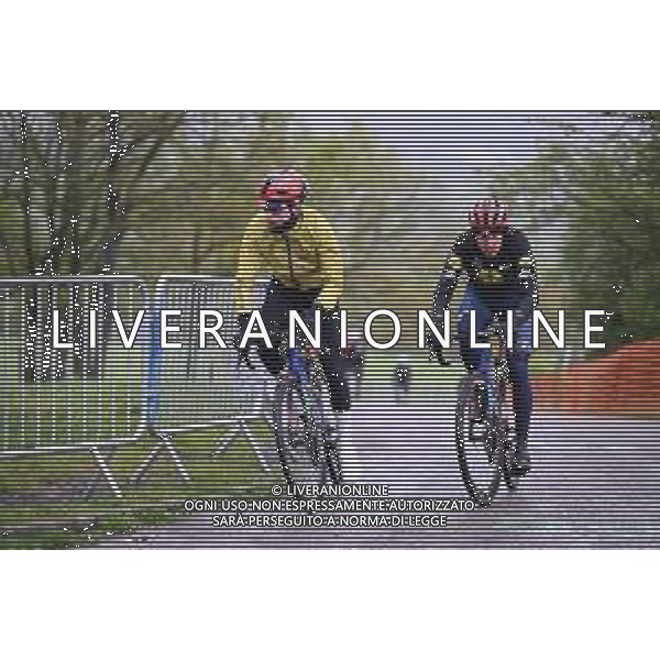 24-04-2025 Allenamento 2 Liegi Bastogne Liegi 2025; 2025, Lidl - Trek; Skjelmose Jensen, Mattias; Konrad, Patrick; La Redoute; ©SIROTTI - AGENZIA ALDO LIVERANI SAS