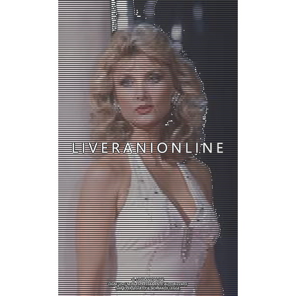 DIAP-RETROSPETTIVA BARBARA BOUCHET ATTRICE NELLA FOTO BARBARA BOUCHET A MILANO NELL\'ANNO 1985 AG ALDO LIVERANI SAS