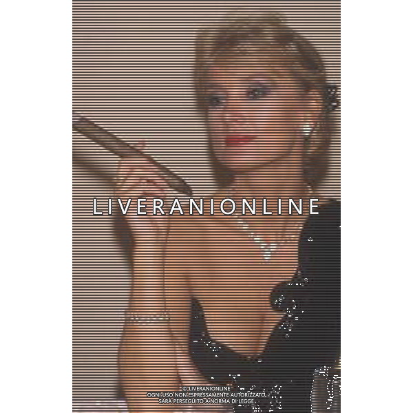 DIAP-RETROSPETTIVA BARBARA BOUCHET ATTRICE NELLA FOTO BARBARA BOUCHET NELL\'ANNO 1985 FOTO MASSIMO BIANCHI-AG ALDO LIVERANI SAS 