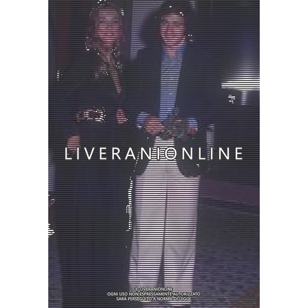 DIAP-RETROSPETTIVA BARBARA BOUCHET ATTRICE NELLA FOTO BARBARA BOUCHET CON GIORGIO CHINAGLIA A ROMA AG ALDO LIVERANI SAS