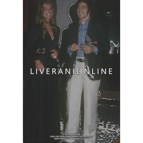 DIAP-RETROSPETTIVA BARBARA BOUCHET ATTRICE NELLA FOTO BARBARA BOUCHET CON GIORGIO CHINAGLIA A ROMA AG ALDO LIVERANI SAS 