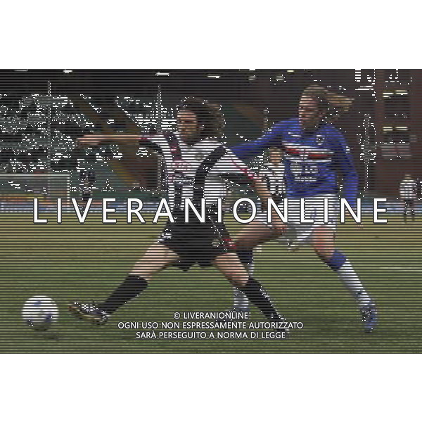 Genova 01-02-2006 coppa italia tim 2005/06 sampdoria-udinese 2:2 nella foto dalla bona e candela ph marco luzzani/ag aldo liverani s.a.s.