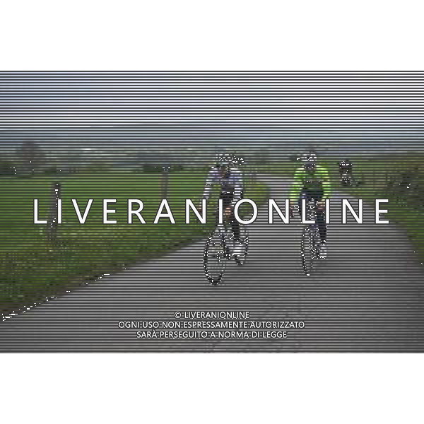 25-04-2025 Allenamento 2 Liegi Bastogne Liegi 2025; 2025, Uae Team Emirates - Xrg; 2025, Soudal - Quick Step; Pogacar, Tadej; Schachmann, Maximilian; La Redoute; ©SIROTTI - AGENZIA ALDO LIVERANI SAS