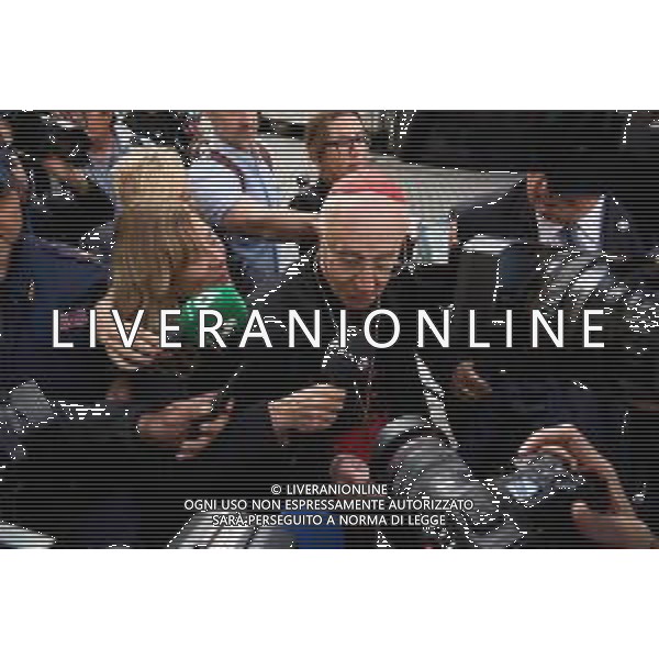 Città del Vaticano - 25 Aprile 2025 Arrivi ed Uscite dalla congregazione dei Cardinali Nella Foto: Cardinale Fernando Filoni  Andrea Bracaglia - AGENZIA ALDO LIVERANI SAS