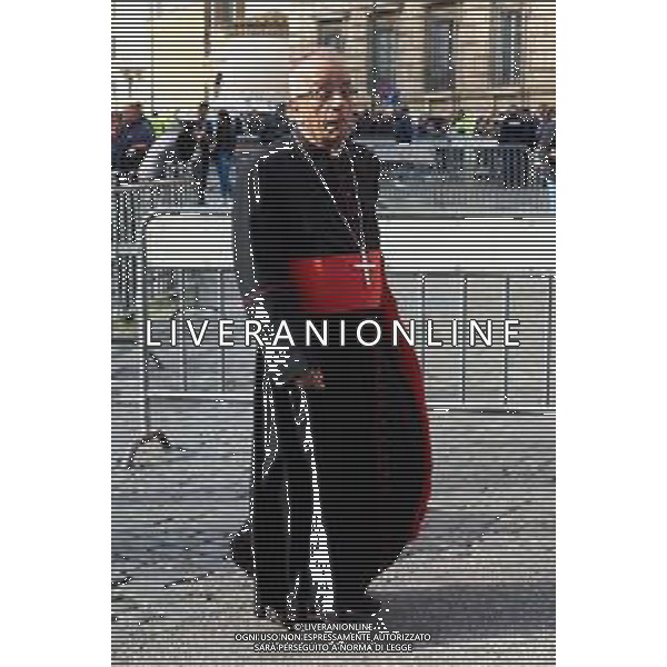 Città del Vaticano - 25 Aprile 2025 Arrivi ed Uscite dalla congregazione dei Cardinali Nella Foto: Cardinal Jorge Enrique Jimenez Carvajal  Andrea Bracaglia - AGENZIA ALDO LIVERANI SAS