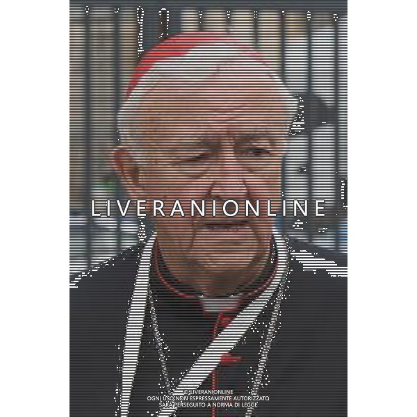 Città del Vaticano - 25 Aprile 2025 Arrivi ed Uscite dalla congregazione dei Cardinali Nella Foto: Cardinal Vincent Nichols  Andrea Bracaglia - AGENZIA ALDO LIVERANI SAS