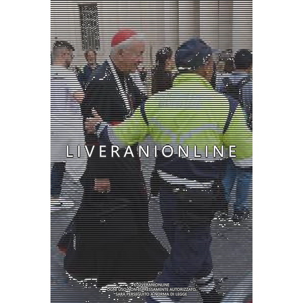 Città del Vaticano - 25 Aprile 2025 Arrivi ed Uscite dalla congregazione dei Cardinali Nella Foto: Cardinal Vincent Nichols  Andrea Bracaglia - AGENZIA ALDO LIVERANI SAS