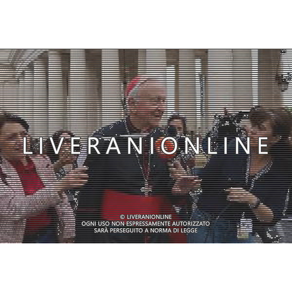 Città del Vaticano - 25 Aprile 2025 Arrivi ed Uscite dalla congregazione dei Cardinali Nella Foto: Cardinal Vincent Nichols  Andrea Bracaglia - AGENZIA ALDO LIVERANI SAS