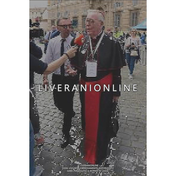 Città del Vaticano - 25 Aprile 2025 Arrivi ed Uscite dalla congregazione dei Cardinali Nella Foto: Cardinale Jean-Claude Hollerich  Andrea Bracaglia - AGENZIA ALDO LIVERANI SAS