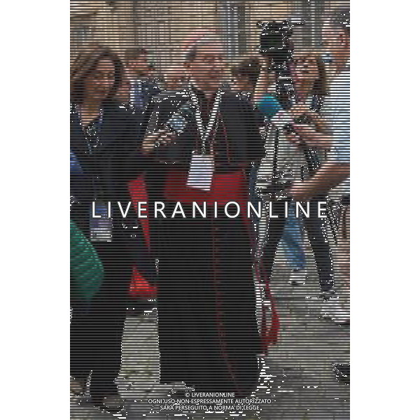 Città del Vaticano - 25 Aprile 2025 Arrivi ed Uscite dalla congregazione dei Cardinali Nella Foto: Cardinale Ruben Salazar Gomez  Andrea Bracaglia - AGENZIA ALDO LIVERANI SAS