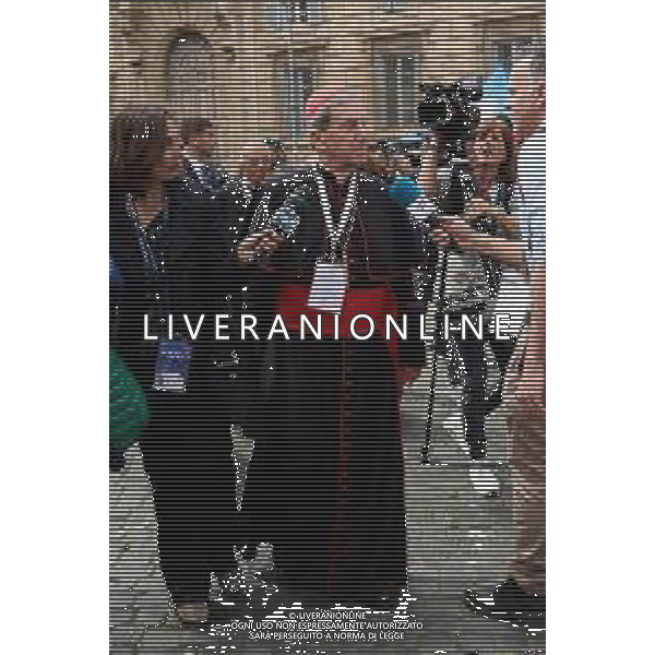 Città del Vaticano - 25 Aprile 2025 Arrivi ed Uscite dalla congregazione dei Cardinali Nella Foto: Cardinale Ruben Salazar Gomez  Andrea Bracaglia - AGENZIA ALDO LIVERANI SAS