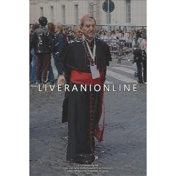 Città del Vaticano - 25 Aprile 2025 Arrivi ed Uscite dalla congregazione dei Cardinali Nella Foto: Cardinale Ruben Salazar Gomez  Andrea Bracaglia - AGENZIA ALDO LIVERANI SAS