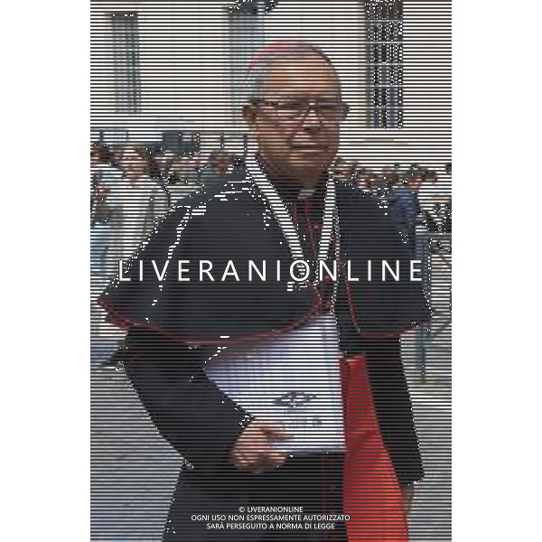 Città del Vaticano - 25 Aprile 2025 Arrivi ed Uscite dalla congregazione dei Cardinali Nella Foto:  Andrea Bracaglia - AGENZIA ALDO LIVERANI SAS