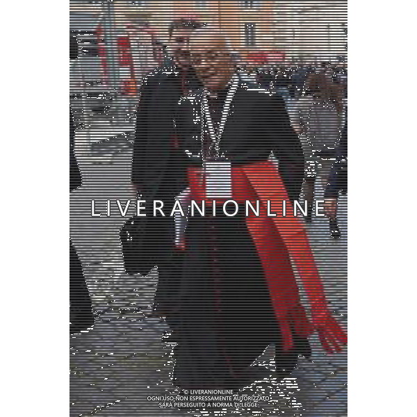 Città del Vaticano - 25 Aprile 2025 Arrivi ed Uscite dalla congregazione dei Cardinali Nella Foto: Jorge Enrique Jimenez Carvajal  Andrea Bracaglia - AGENZIA ALDO LIVERANI SAS