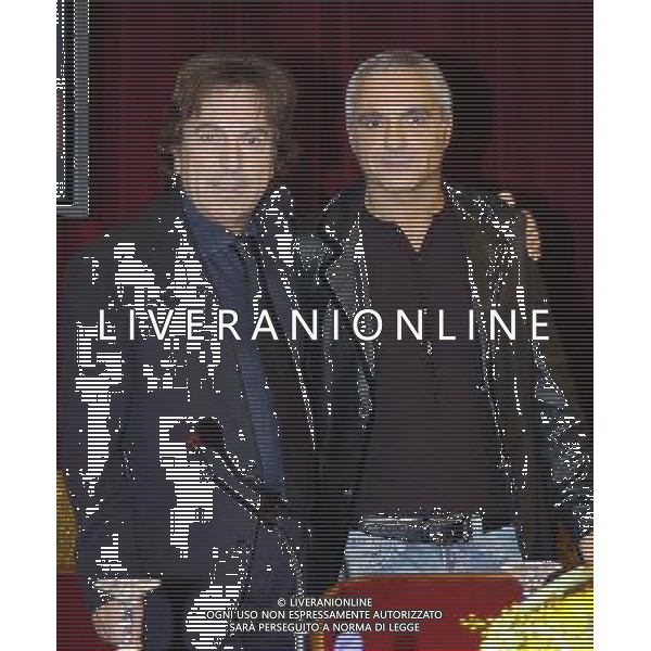 Conferenza Stampa di Presentazione del 56¡ Festival della Canzone Italiana Sanremo 02/02/2006 nella foto Fabrizio Del Noce con Giorgio Panariello ph agenzia aldo liverani
