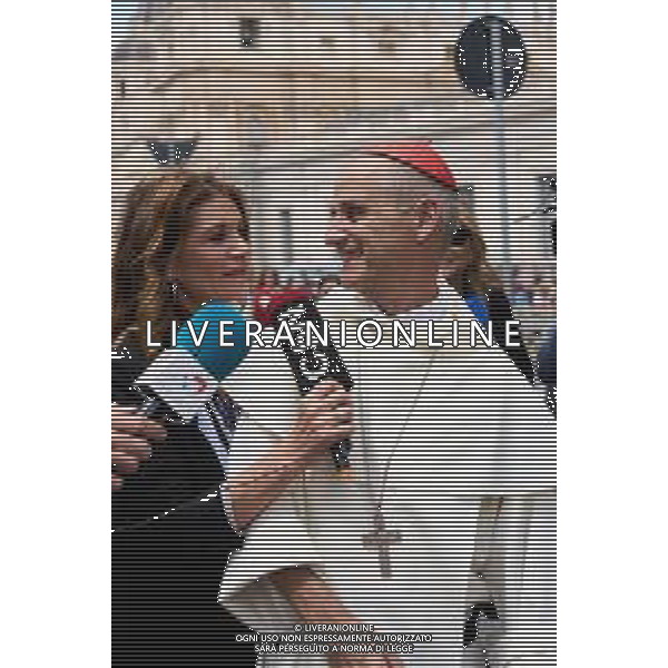 Città del Vaticano - 25 Aprile 2025 Arrivi ed Uscite dalla congregazione dei Cardinali Nella Foto: Jean-Paul Vesco  Andrea Bracaglia - AGENZIA ALDO LIVERANI SAS