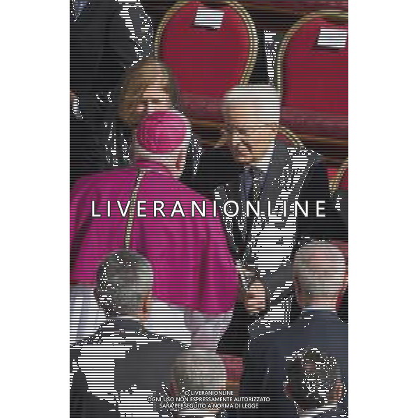 Citta’ del Vaticano - 26 Aprile 2025 Funerale di Papa Francesco Nella Foto: Sergio Mattarella, Laura Mattarella  Andrea Bracaglia- AGENZIA ALDO LIVERANI SAS