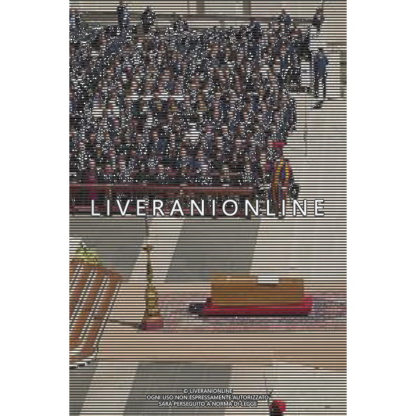 Citta’ del Vaticano - 26 Aprile 2025 Funerale di Papa Francesco Nella Foto: Sergio Mattarella, Laura Mattarella, Javier Mileni, Fatima Florez, Giorgia Meloni, Ignazio La Russa, Antonio Tajani, Matteo Salvini, Rania di Giordania, Principe William di Galles.  Andrea Bracaglia- AGENZIA ALDO LIVERANI SAS