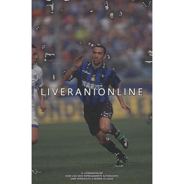 DIAP-RETROSPETTIVA YOURI DYORKAEFF CALCIATORE NELLA FOTO YOURI DYORKAEFF CON LA MAGLIA DELL\'INTER AG ALDO LIVERNI SAS