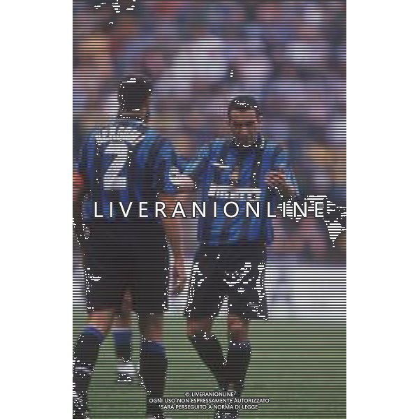 DIAP-RETROSPETTIVA YOURI DYORKAEFF CALCIATORE NELLA FOTO YOURI DYORKAEFF CON LA MAGLIA DELL\'INTER AG ALDO LIVERNI SAS