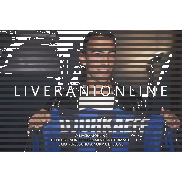 DIAP-RETROSPETTIVA YOURI DYORKAEFF CALCIATORE NELLA FOTO YOURI DYORKAEFF A NMILANO IN UN INTERVISTA COL GIORNALISTA GERMANO BOVOLENTA AG ALDO LIVERNI SAS