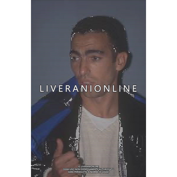 DIAP-RETROSPETTIVA YOURI DYORKAEFF CALCIATORE NELLA FOTO YOURI DYORKAEFF A NMILANO IN UN INTERVISTA COL GIORNALISTA GERMANO BOVOLENTA AG ALDO LIVERNI SAS