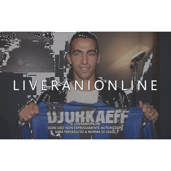 DIAP-RETROSPETTIVA YOURI DYORKAEFF CALCIATORE NELLA FOTO YOURI DYORKAEFF A NMILANO IN UN INTERVISTA COL GIORNALISTA GERMANO BOVOLENTA AG ALDO LIVERNI SAS