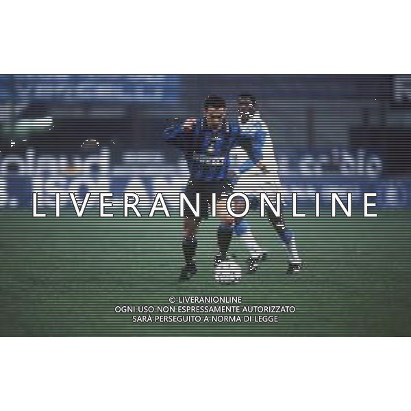 DIAP-RETROSPETTIVA YOURI DYORKAEFF CALCIATORE NELLA FOTO YOURI DYORKAEFF CON LA MAGLIA DELL\'INTER AG ALDO LIVERNI SAS