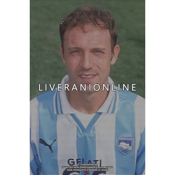 DIAP-RETROSPETTIVA NICOLA ZANINI CALCIATORE NELLA FOTO NICOLA ZANINI CON LA MAGLIA DEL PESCARA CALCIO AG ALDO LIVERANI SAS