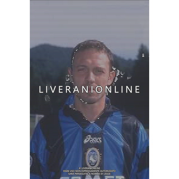 DIAP-RETROSPETTIVA NICOLA ZANINI CALCIATORE NELLA FOTO NICOLA ZANINI CON LA MAGLIA DELL\'ATALANTA CALCIO AG ALDO LIVERANI SAS