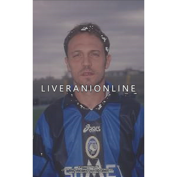 DIAP-RETROSPETTIVA NICOLA ZANINI CALCIATORE NELLA FOTO NICOLA ZANINI CON LA MAGLIA DELL\'ATALANTA CALCIO AG ALDO LIVERANI SAS