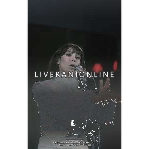 DIAP-RETROSPETTIVA VIOLA VALENTINO CANTANTE NELLA FOTO VIOLA VALENTINO NELL\'ANNO 1982 A SANREMO FOTO ENRICO LIVERANI--AG ALDO LIVERANI SAS  