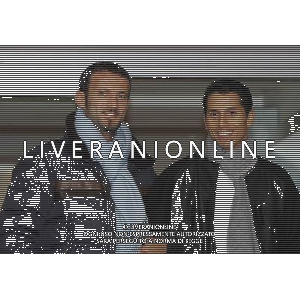 milano 2/2/2006 inter-lazio tim cup nella foto cesar e favalli in tribuna foto luzzani/ag aldo liverani
