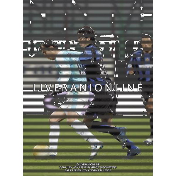 milano 2/2/2006 inter-lazio tim cup nella foto pandev e solari foto luzzani/ag aldo liverani