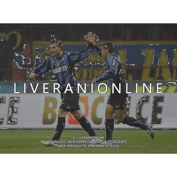 milano 2/2/2006 inter-lazio tim cup nella foto esultanza stankovic foto luzzani/ag aldo liverani