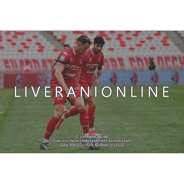TVEM April 25, 2025 Bari, Italy - SSC Bari vs Modena FC 1912 - Italian soccer serie B 2024/25 - San Nicola Stadium. In the pic: Kevin Lasagna of SSC Bari ©TVEM Emmanuele Mastrodonato - AGENZIA ALDO LIVERANI SAS