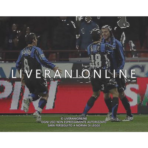 milano 2/2/2006 inter-lazio tim cup nella foto esultanza stankovic foto luzzani/ag aldo liverani