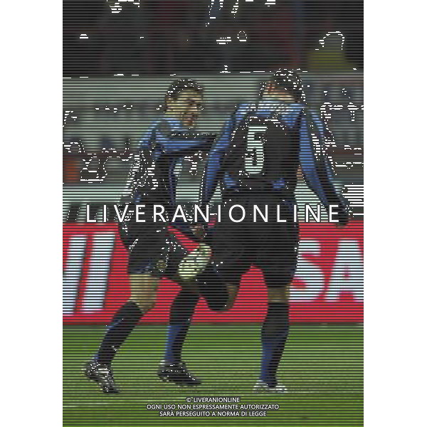 milano 2/2/2006 inter-lazio tim cup nella foto esultanza stankovic foto luzzani/ag aldo liverani