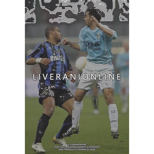 milano 2/2/2006 inter-lazio tim cup nella foto adriano e zauri foto luzzani/ag aldo liverani