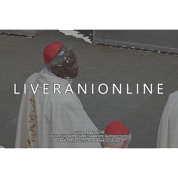 Citta’ del Vaticano - 27 Aprile 2025 Novendiali - Santa Messa Dipendenti e Fedeli della Citta’ del Vaticano Nella Foto: Cardinal Peter Turkson  Andrea Bracaglia- AGENZIA ALDO LIVERANI SAS