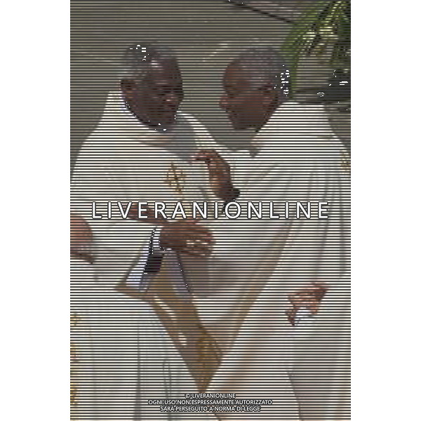 Citta’ del Vaticano - 27 Aprile 2025 Novendiali - Santa Messa Dipendenti e Fedeli della Citta’ del Vaticano Nella Foto: Cardinal Peter Turkson  Andrea Bracaglia- AGENZIA ALDO LIVERANI SAS