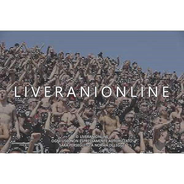 tifosi - Milan fans show their support during Venezia FC vs AC Milan, 34° Serie A Enilive 2024-25 game at Pier Luigi Penzo stadium in Venezia (VE), Italy, on April 27, 2025. (Photo by Davide Casentini)- AGENZIA ALDO LIVERANI SAS