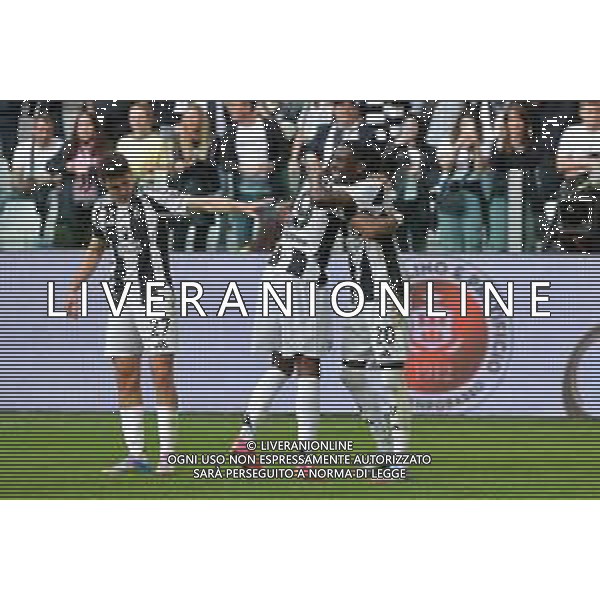 Torino 27.04.2025 Allianz Stadium @Manuela Viganti /Ag. Aldo Liverani sas Juventus vs Monza Campionato Calcio Serie A Enilive 2024/2025 34a giornata Nella foto: esultanza juventus dopo il gol di randal kolo muani