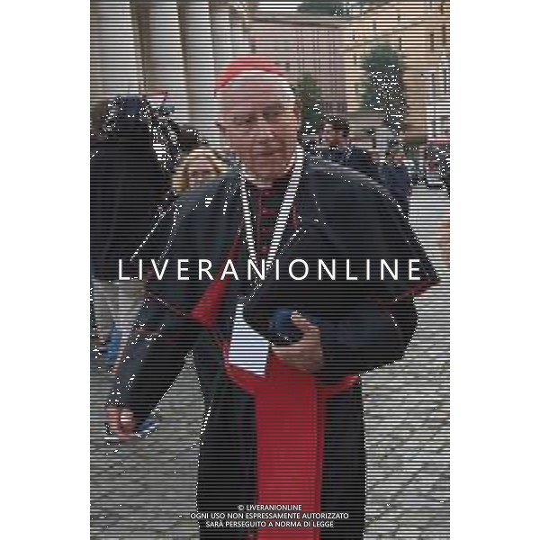 Città’ del Vaticano Roma - 28 Aprile 2025 Arrivi ed Uscite dalla congregazione dei Cardinali Nella Foto:  Andrea Bracaglia - AGENZIA ALDO LIVERANI SAS