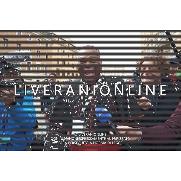 Città’ del Vaticano Roma - 28 Aprile 2025 Arrivi ed Uscite dalla congregazione dei Cardinali Nella Foto: Cardinal John Olorunfemi Onaiyeka  Andrea Bracaglia - AGENZIA ALDO LIVERANI SAS