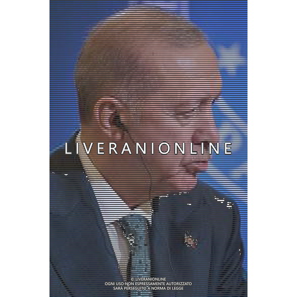 Roma - 29 Aprile 2025 Conferenza Stampa relativa all\'incontro tra il Presidente del Consiglio Giorgia Meloni ed il Presidente della Repubblica di Turchia Recep Tayyip Erdogan Nella foto: Recep Tayyip Erdogan Andrea Bracaglia - AGENZIA ALDO LIVERANI SAS