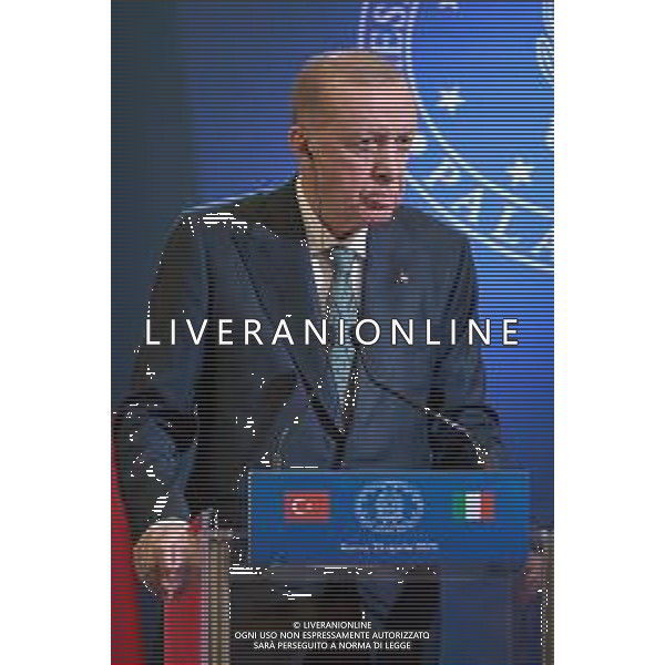Roma - 29 Aprile 2025 Conferenza Stampa relativa all\'incontro tra il Presidente del Consiglio Giorgia Meloni ed il Presidente della Repubblica di Turchia Recep Tayyip Erdogan Nella foto: Recep Tayyip Erdogan Andrea Bracaglia - AGENZIA ALDO LIVERANI SAS