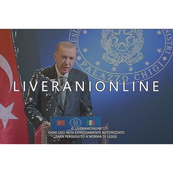 Roma - 29 Aprile 2025 Conferenza Stampa relativa all\'incontro tra il Presidente del Consiglio Giorgia Meloni ed il Presidente della Repubblica di Turchia Recep Tayyip Erdogan Nella foto: Recep Tayyip Erdogan Andrea Bracaglia - AGENZIA ALDO LIVERANI SAS