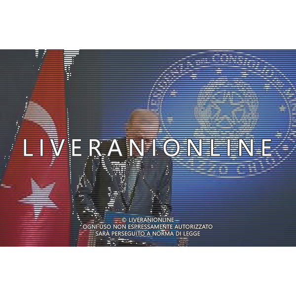 Roma - 29 Aprile 2025 Conferenza Stampa relativa all\'incontro tra il Presidente del Consiglio Giorgia Meloni ed il Presidente della Repubblica di Turchia Recep Tayyip Erdogan Nella foto: Recep Tayyip Erdogan Andrea Bracaglia - AGENZIA ALDO LIVERANI SAS