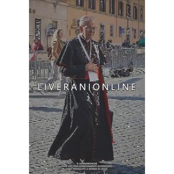 Roma - 30 Aprile 2025 Arrivi Cardinali alle Congregazioni Nella Foto: Cardinal Gregorio Rosa Chavez  Andrea Bracaglia- AGENZIA ALDO LIVERANI SAS